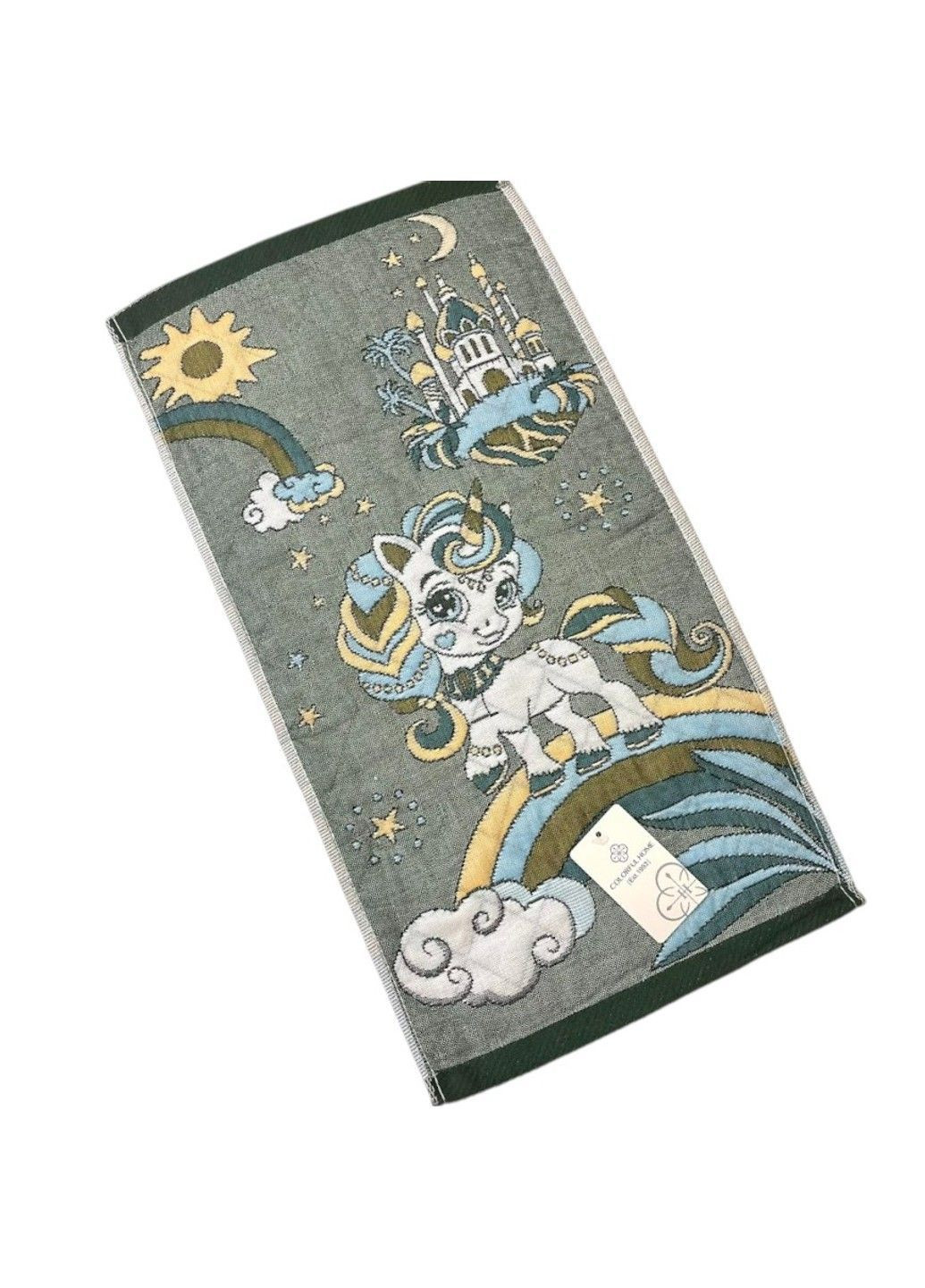 Рушник кухонний лляний, 25*50 см, арт 019597, 1 шт No Brand комбінований