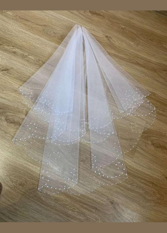 Весільна фата з перлинами 2025 No Brand (318481711)