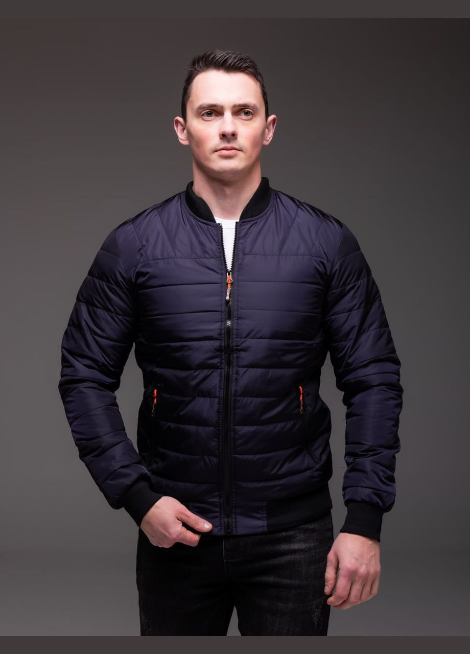 Темно-синя демісезонна вітровка No Brand