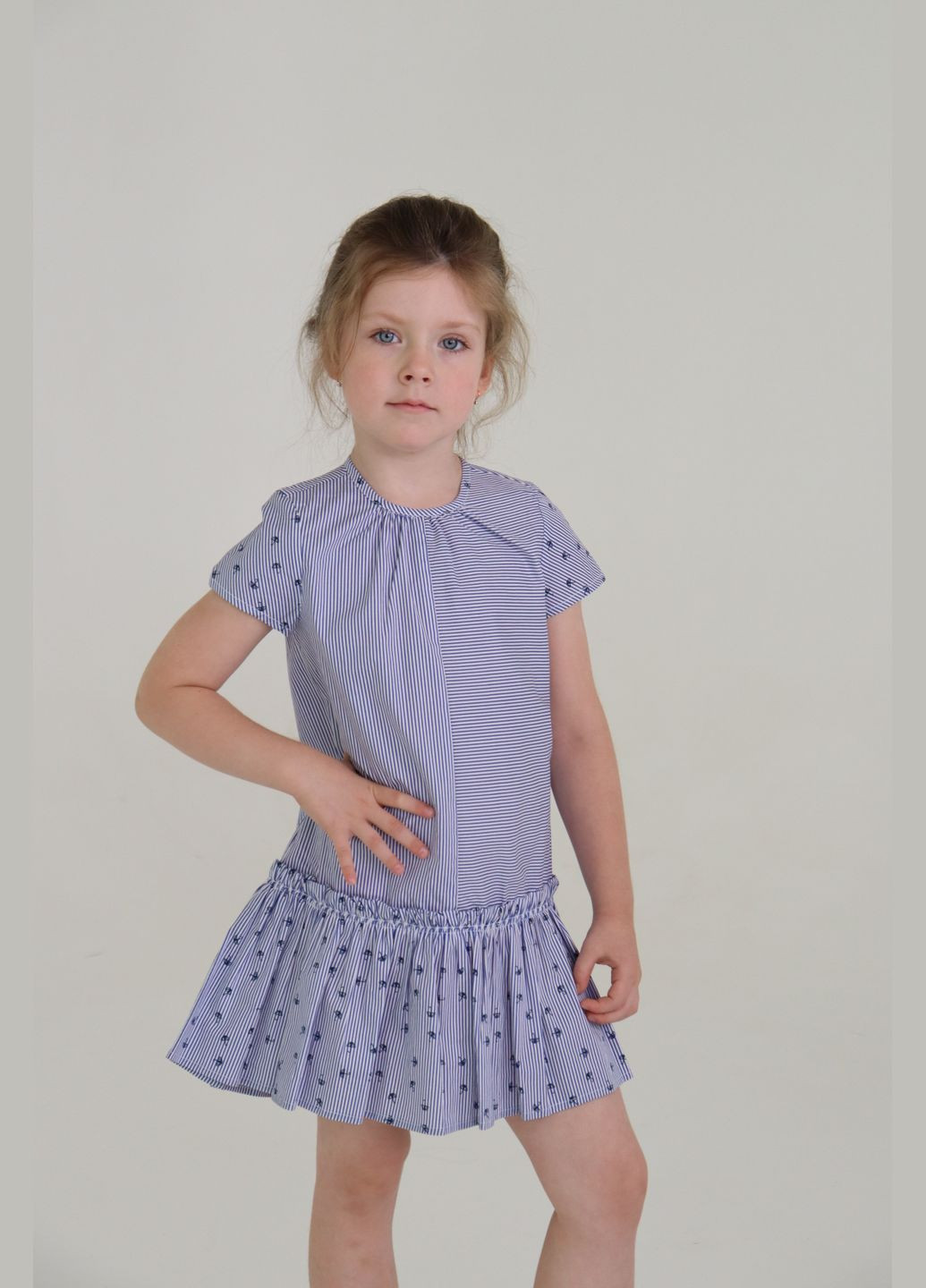 Синее платье детское Piccolo (298729169)