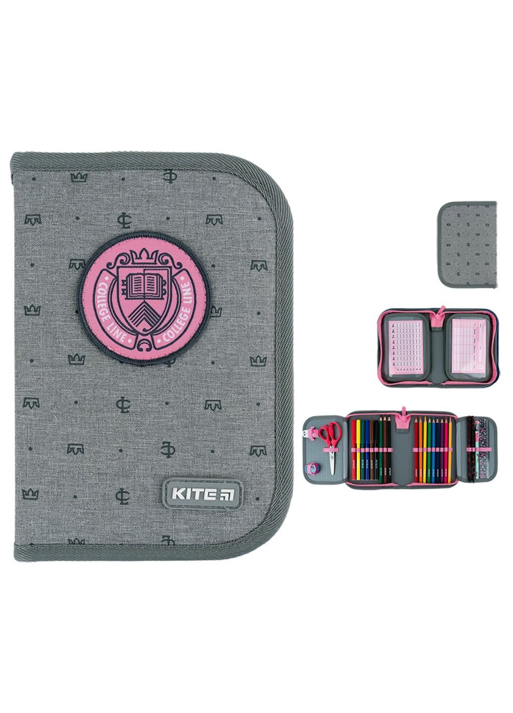 Пенал з наповненням 622H College Line для дівчаток Kite (336181818)