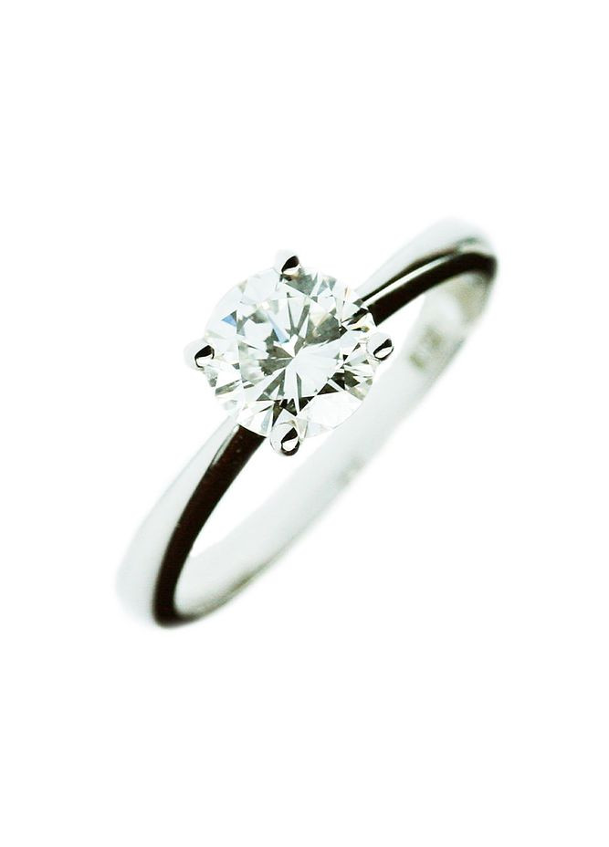 Кольцо с бриллиантом в белом золоте 1-170 536 Zarina (278388367)
