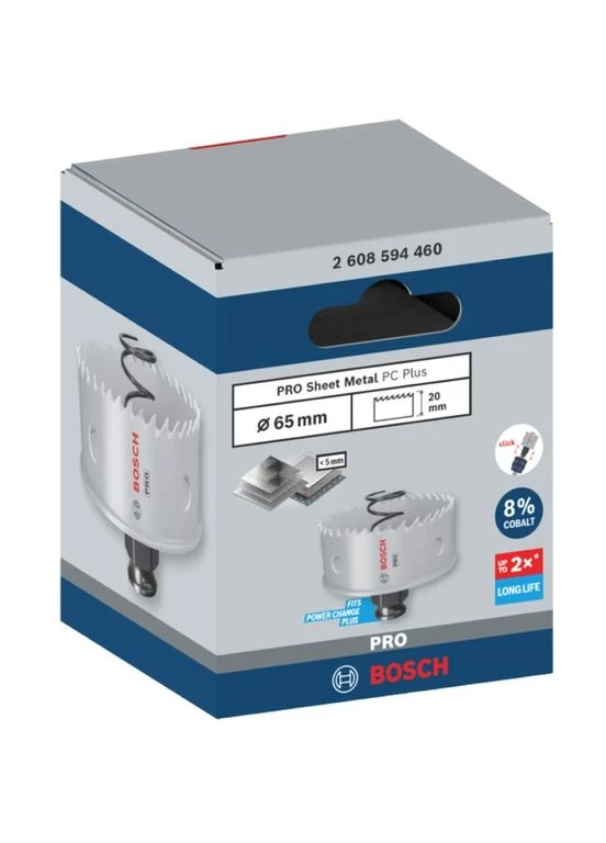 Коронка биметаллическая PRO Sheet Metal (65х20 мм) корончатое сверло (26699) Bosch (387878221)