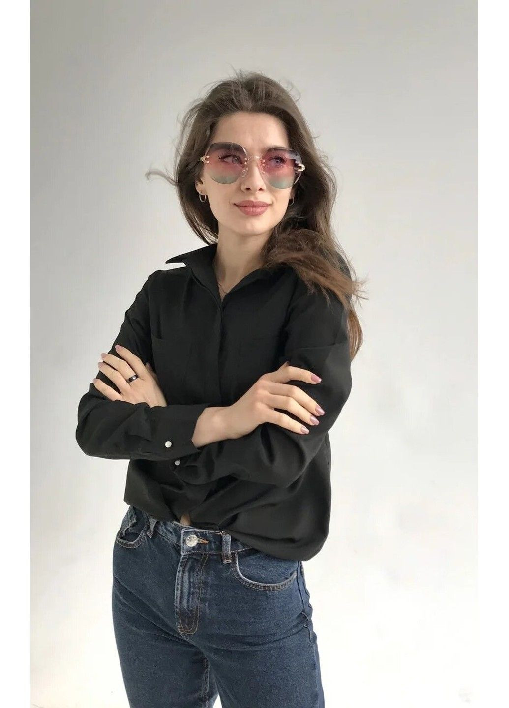 Cолнцезащитные женские очки 0373-6 BR-S (294607729)