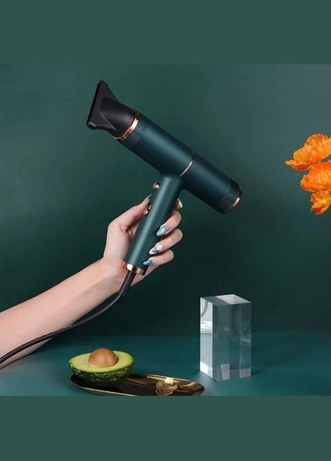 Фен для волос Kemey CFJ-KM-8225 домашний 3000 Вт 2 режима зелёный (2390000004) No Brand (340252207)