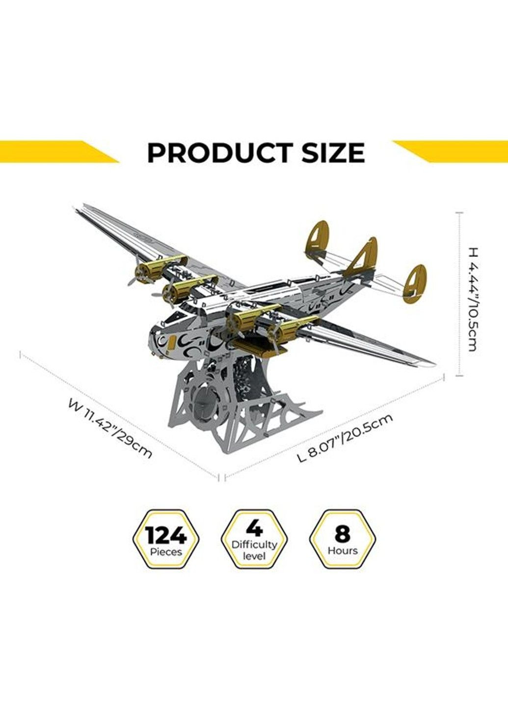 Колекційна модель-конструктор Splashing Dreamer Боїнг-314 механічний (MT053) Metal Time (331297637)