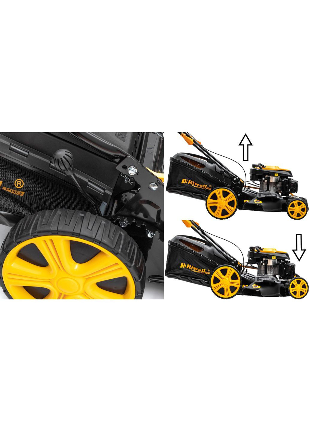 Газонокосилка бензиновая 71л 53см (Чехия) Riwall (337342521)