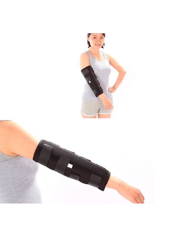 Фіксатор ліктя тутор на лікоть 7082 з ребрами жорсткості ліктьова шина 3 шт. Lesko (356499543)