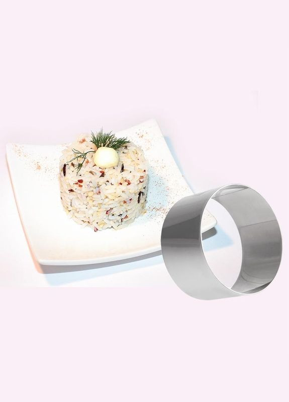 Набор 3 формы для гарнира круглые Ø10см с прессом. Dynasty (372171575)