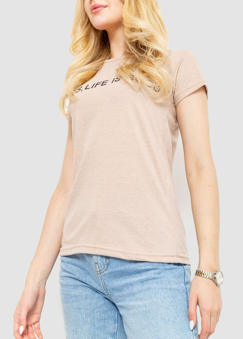 Футболка женская с принтом, цвет красный, Ager - (279537340)