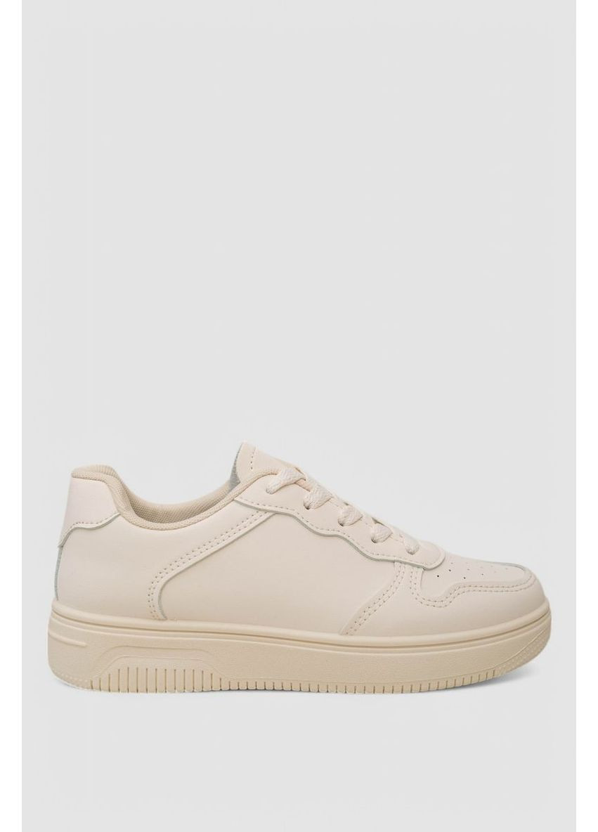 Бежеві кеди жіночі, колір бежевий, 248raj20 Ager