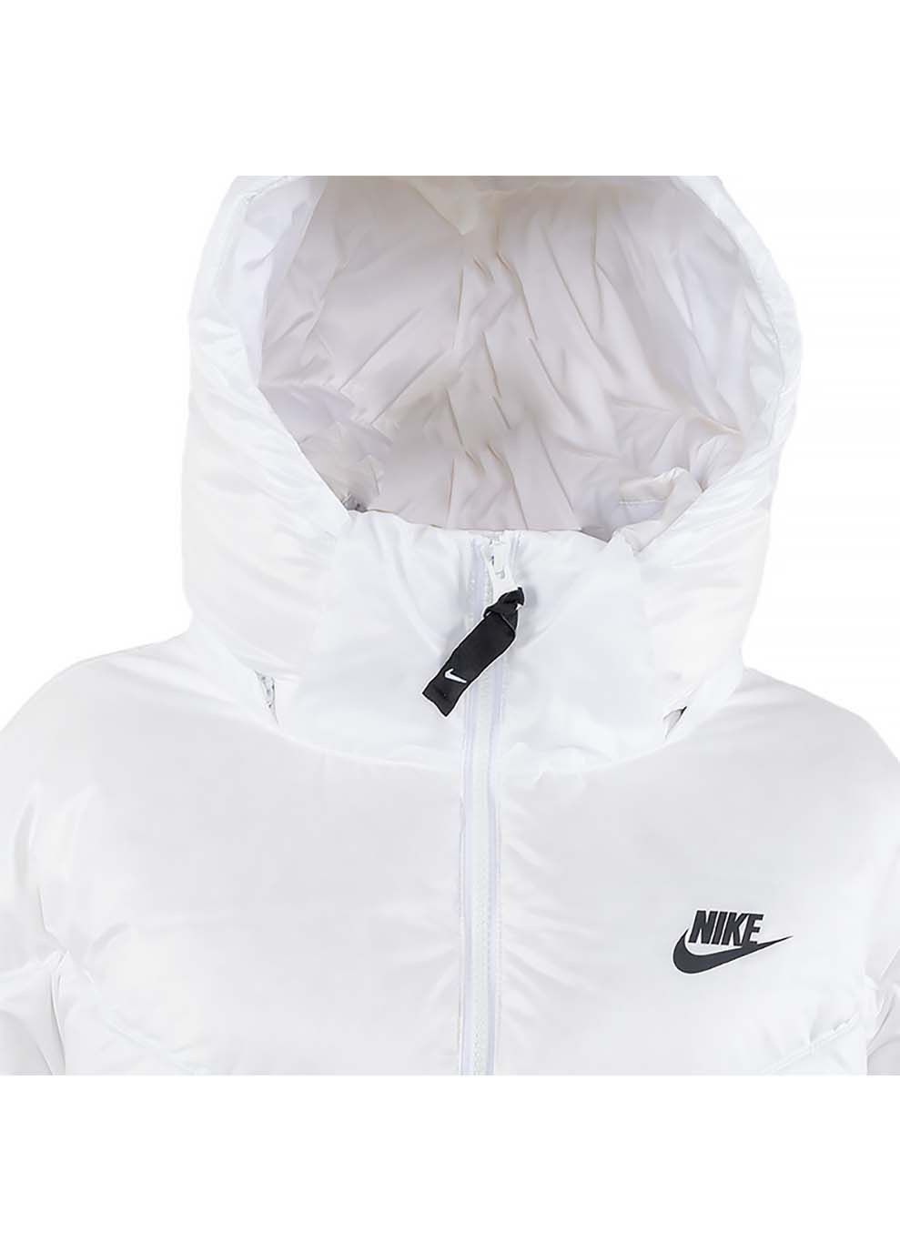 Белая демисезонная женская куртка w nsw tf city hd parka белый Nike