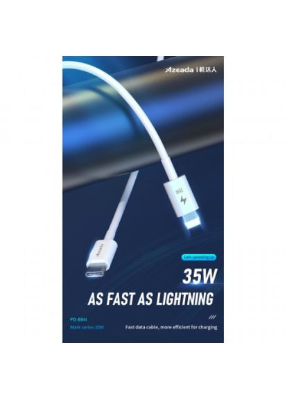 Дата кабель USBC to Lightning 1.0m PD-B84i 35W (PD-B84i-WHT) Proda usb-c to lightning 1.0m pd-b84i 35w (268302294)
