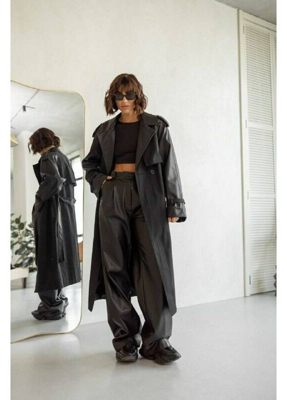 Тренч Mix колір чорний-чорний milirud (366291868)