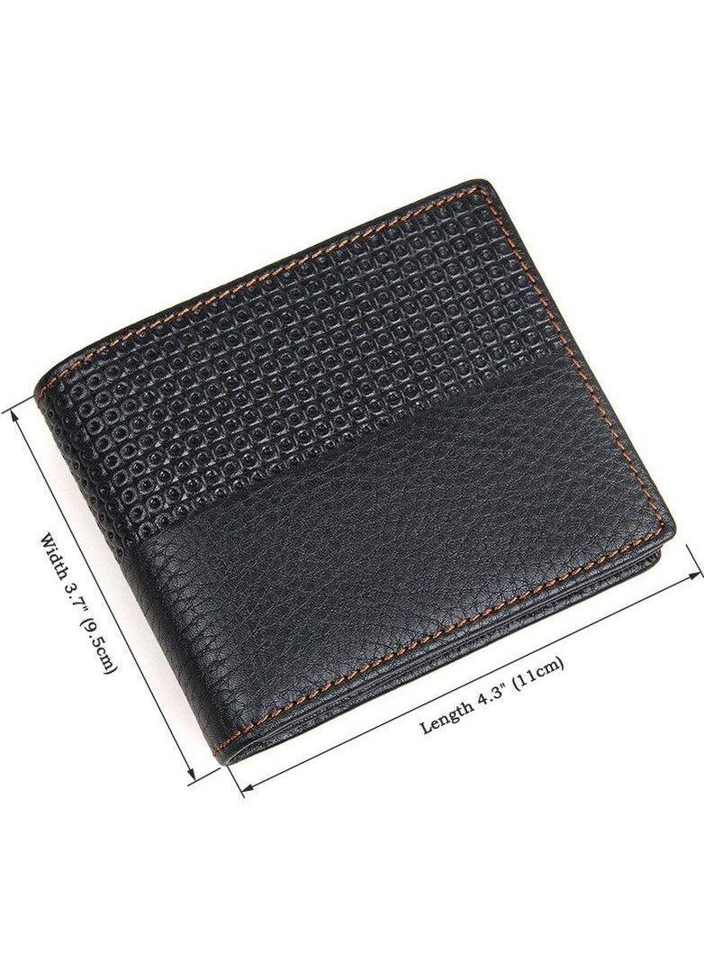 Гаманець чоловічий 14452 шкіряний Чорний Vintage (329149925)