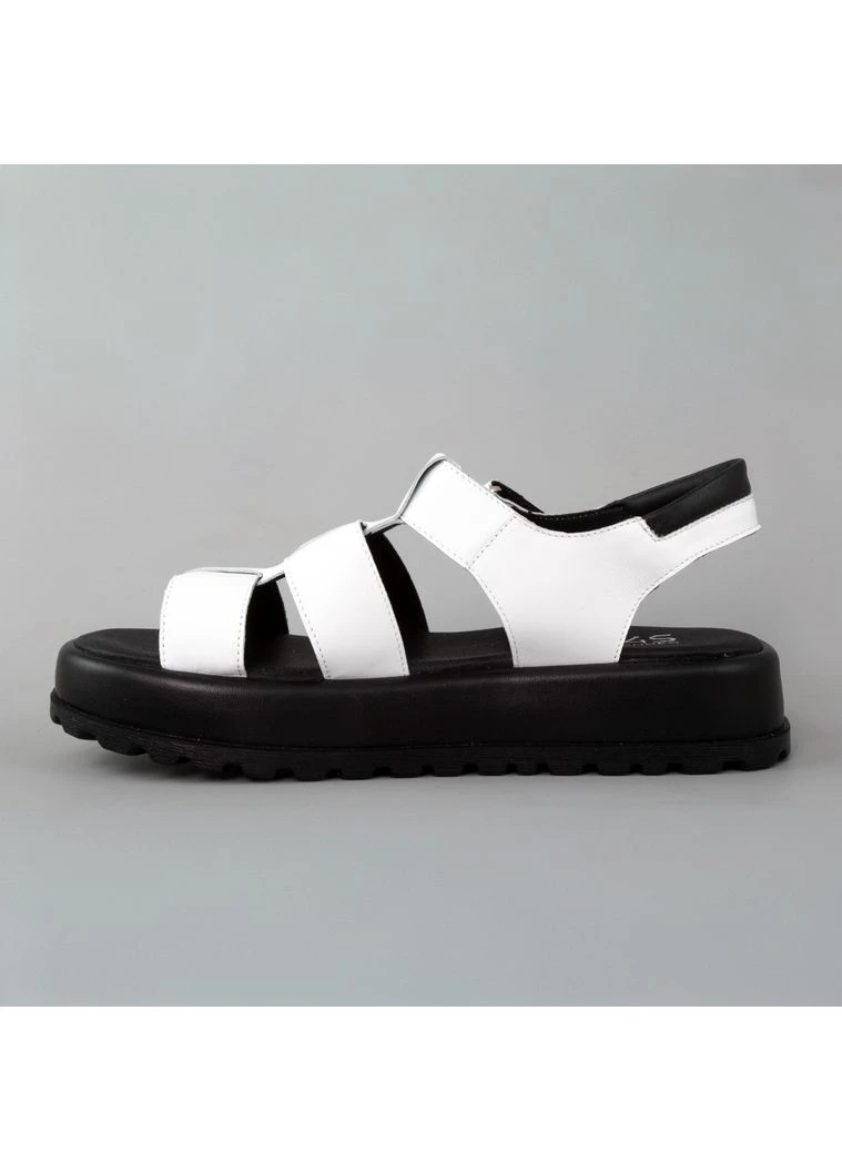 Сандалі жіночі шкіряні білі літні класичні Seli No Brand (395644064)