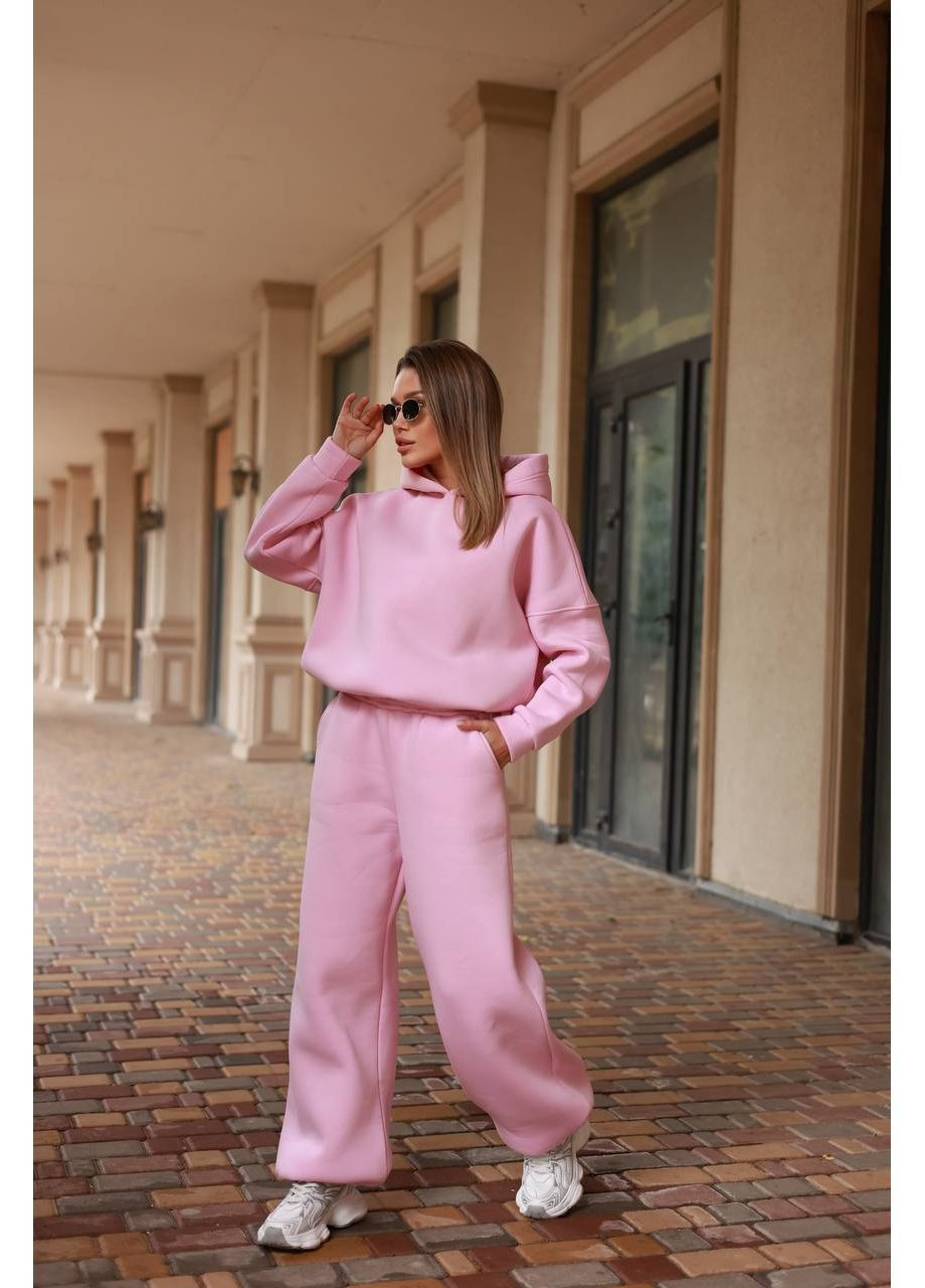 Жіночий костюм оверсайз на флісі No Brand Р1559-7089/1 (365815497)