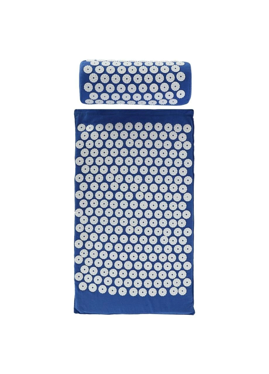 Коврик ортопедический и валик массажный набор 2 в 1 (Acupressure mat) Ипликатор Кузнецова Two (полиэстер, пластик, поролон) SP-Sport (361434849)