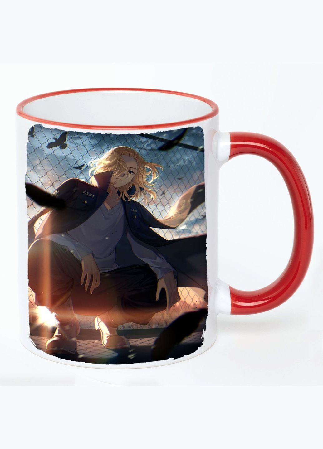 Чашка Токійські месники Аніме #017 (кухоль, кухоль) Біла з Червоною ручкою 330 мл No Brand (322716912)