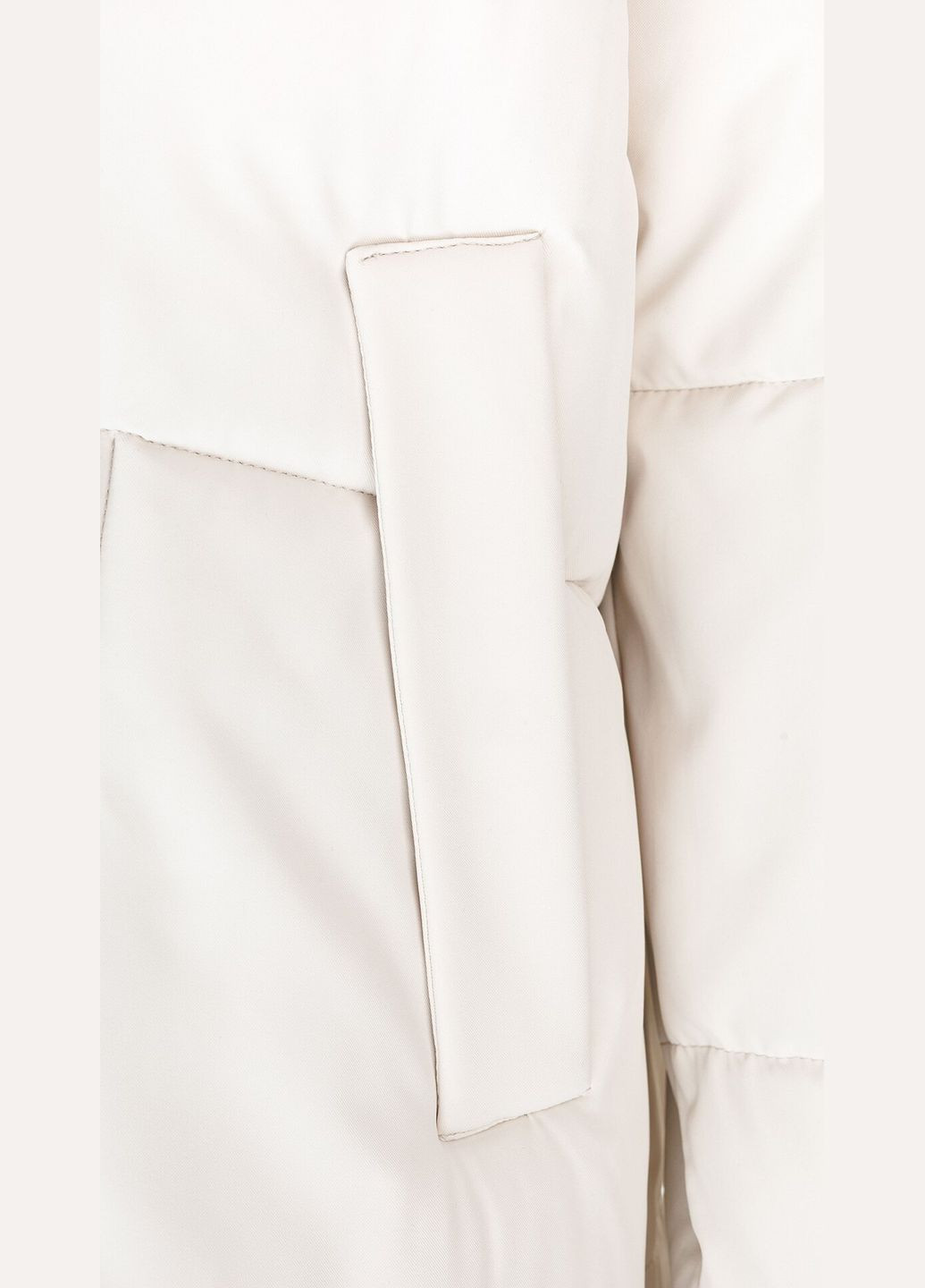 Светло-бежевая зимняя куртка однотонная женская 82536 светло-бежевый shop (2000999164545) On me