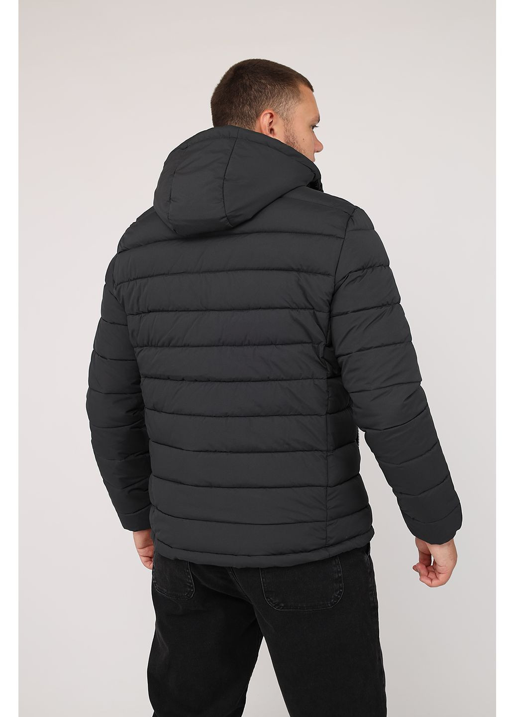 Темно-сіра демісезонна куртка чоловіча колір темно-сірий cb-00276118 Yuki