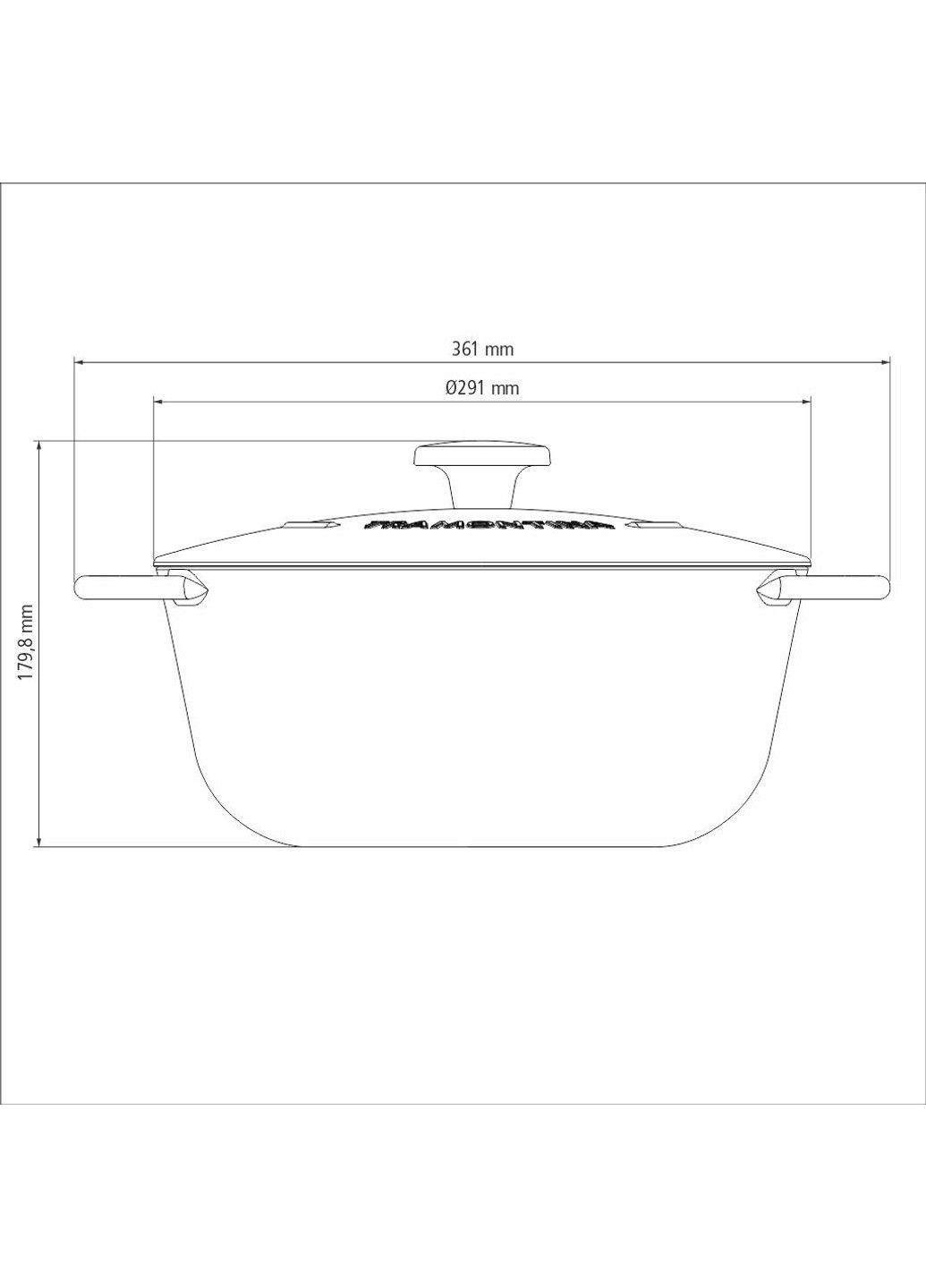 Каструля TRENTO чугун 6л (20805/028) Tramontina (365277387)