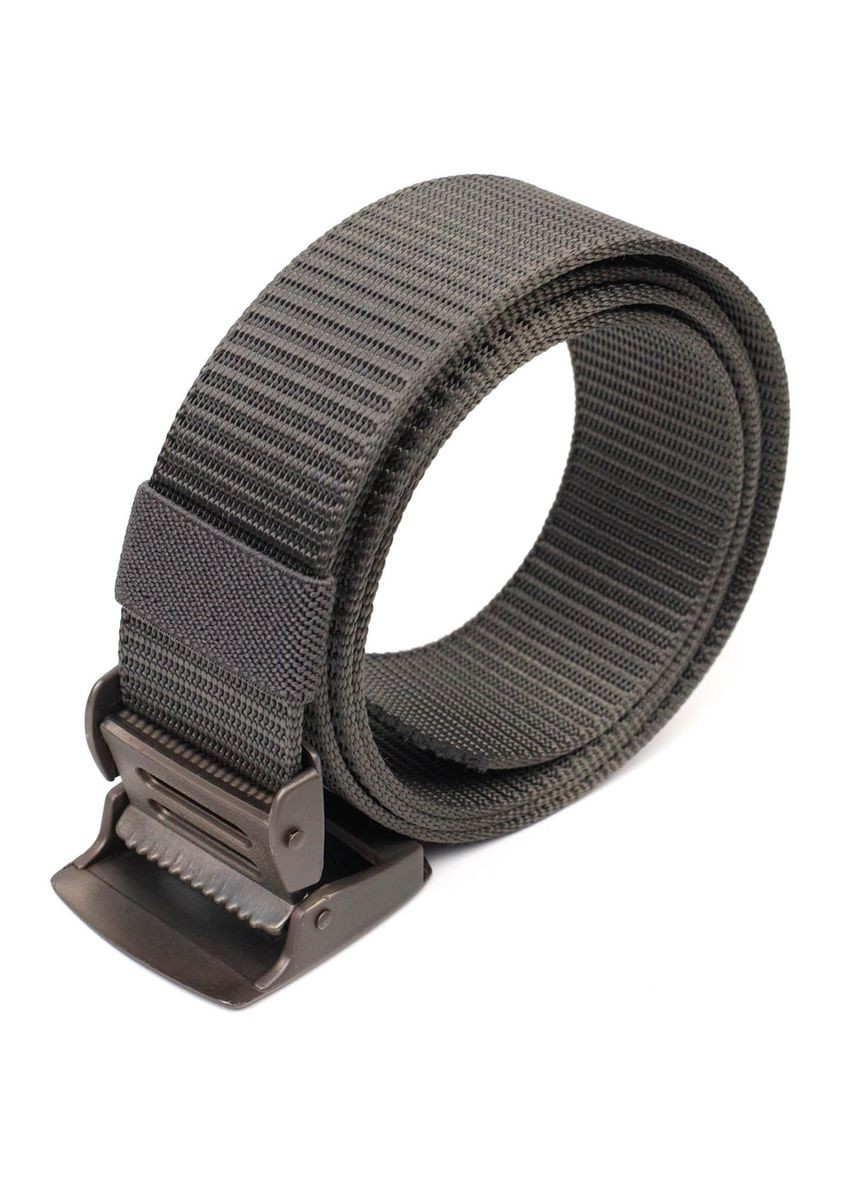 Практичний чоловічий ремінь з металевою пряжкою з текстилю 20597 Vintage (337353093)