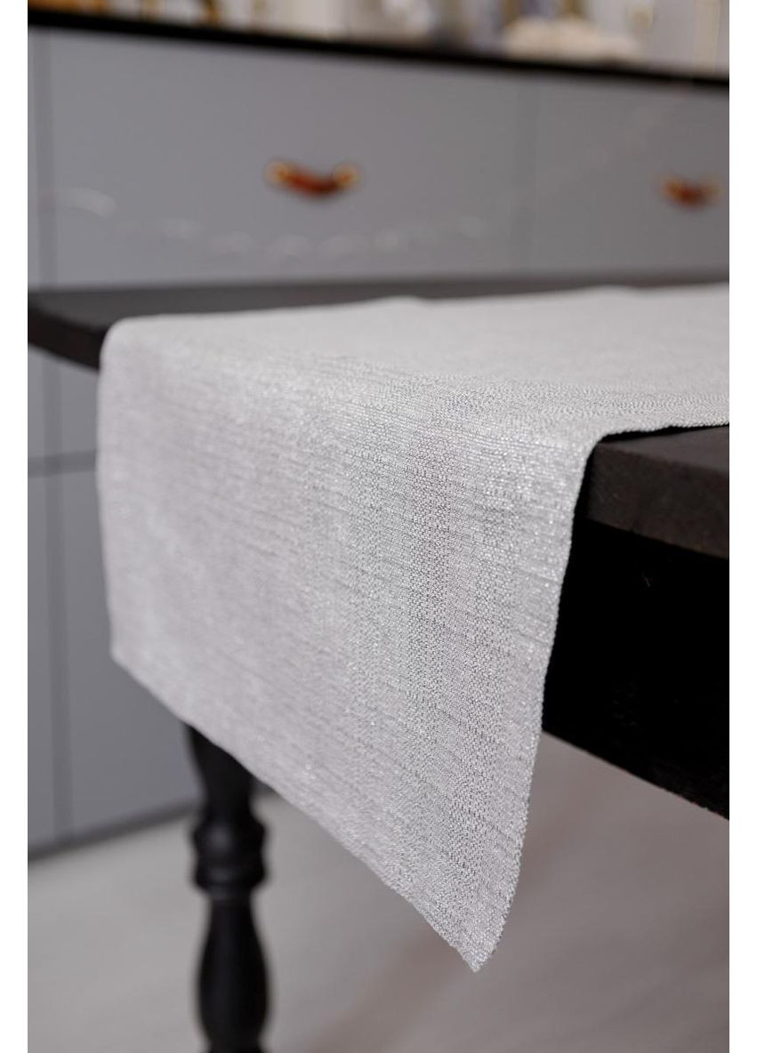 Раннер праздничный Жемчужина Серый 40х140 см дорожка для стола декор для интерьера ProDobro (369378012)