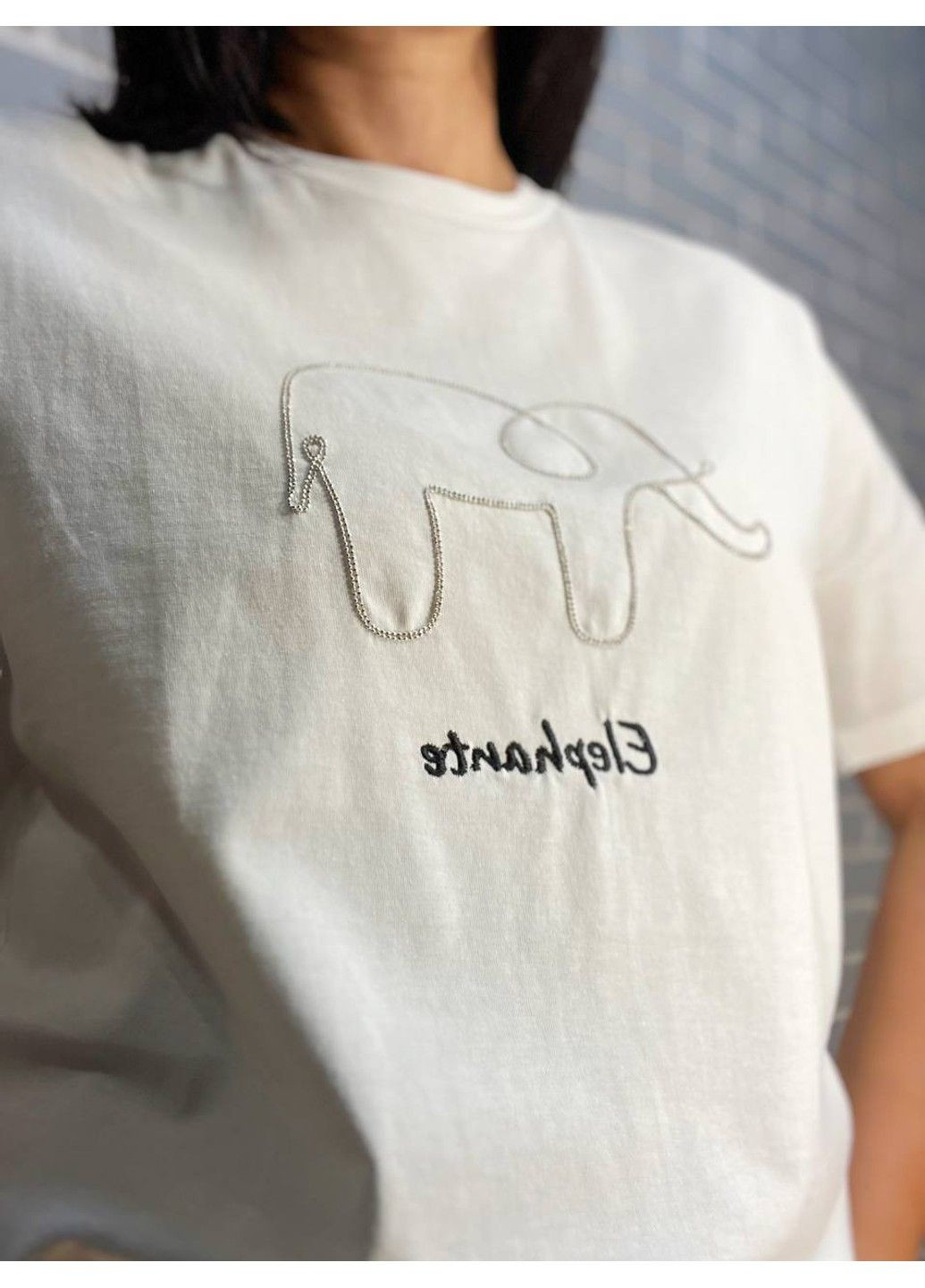 Футболка женская Pepper Mint BX24-001 цепочка слон Pepper&Mint - (304062730)