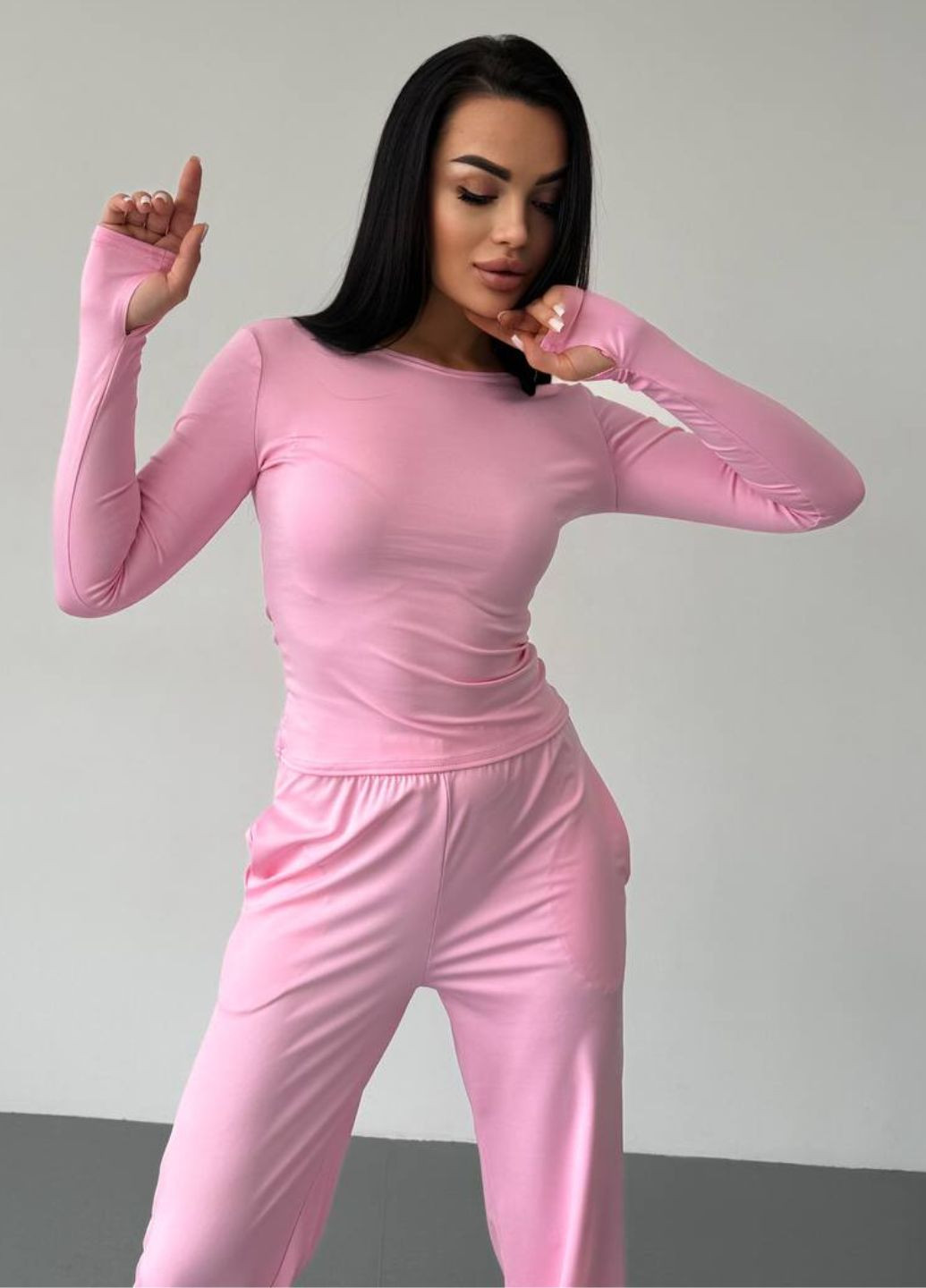 Костюм трійка: Лонгслів, футболка та штани вільного крою Tik-Tak (328265763)