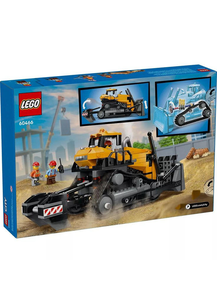 Конструктор City Жовтий бульдозер (60466) Lego (369674601)