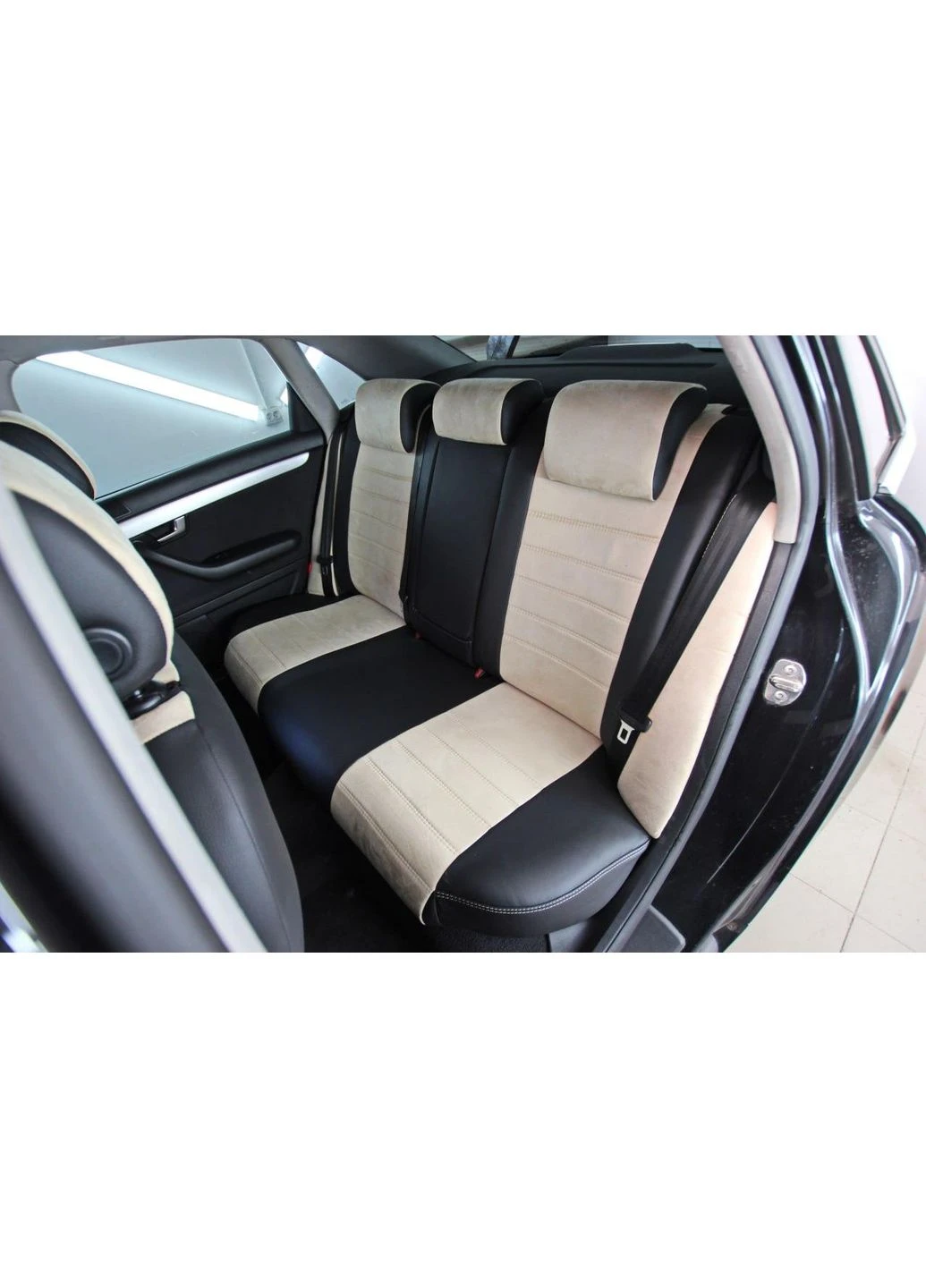 Авточохли AUDI А4 B6 SEDAN 2000-2006 Чохли в салон (Екошкіра + Антара) EMC-ELEGANT EMC ELEGANT (398174716)