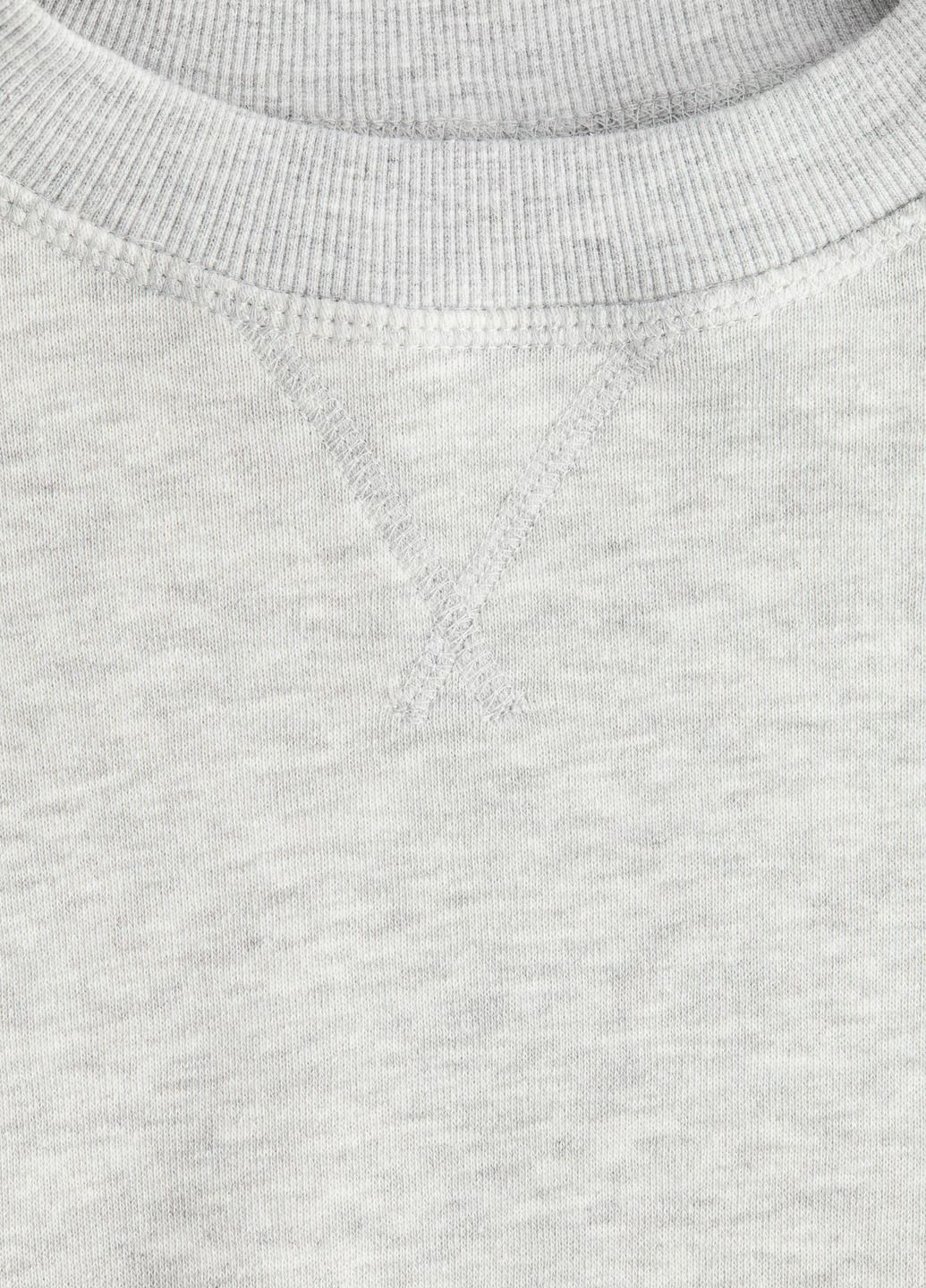 Світло-сірий світшот H&M однотонний (367047770)