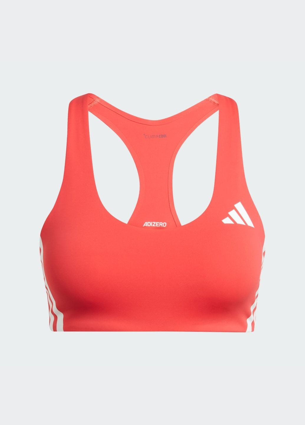 Червоний бра adizero run medium support adidas поліамід