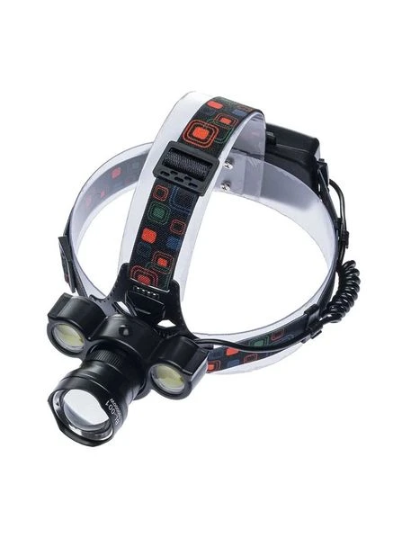Налобный аккумуляторный фонарь HeadLight BL-001 диод T6+Cob, Налобный фонарик с usb зарядкой, с линзой Bailong (381039586)