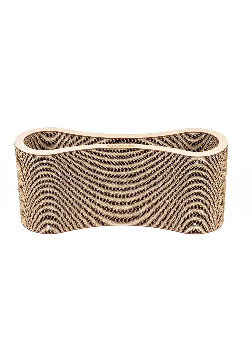 Когтеточка лежанка для кошек из гофрокартона Беж Дерево 59х18х25 см Cat Joy Авангард (307163784)