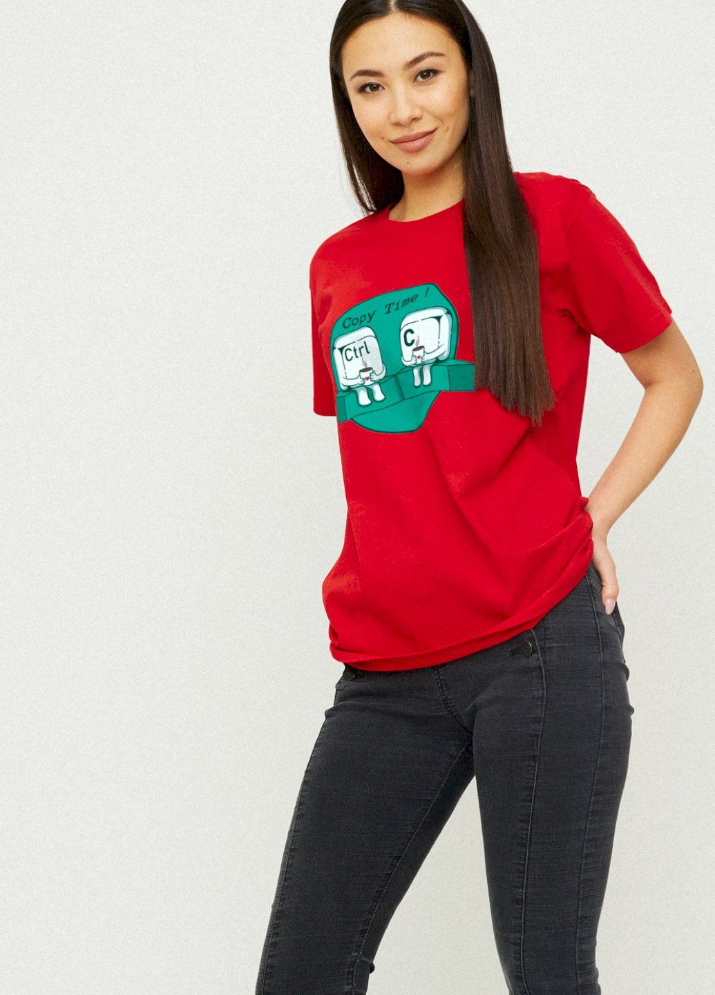 Футболка Boyfriend / дихаючий принт / YAPPI - (325222287)