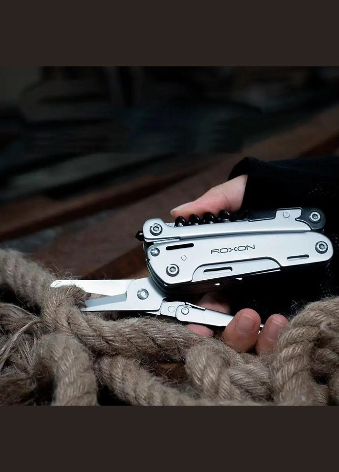 Мультитул Storm S801S 16 в 1 зі змінними битами Roxon (316441458)