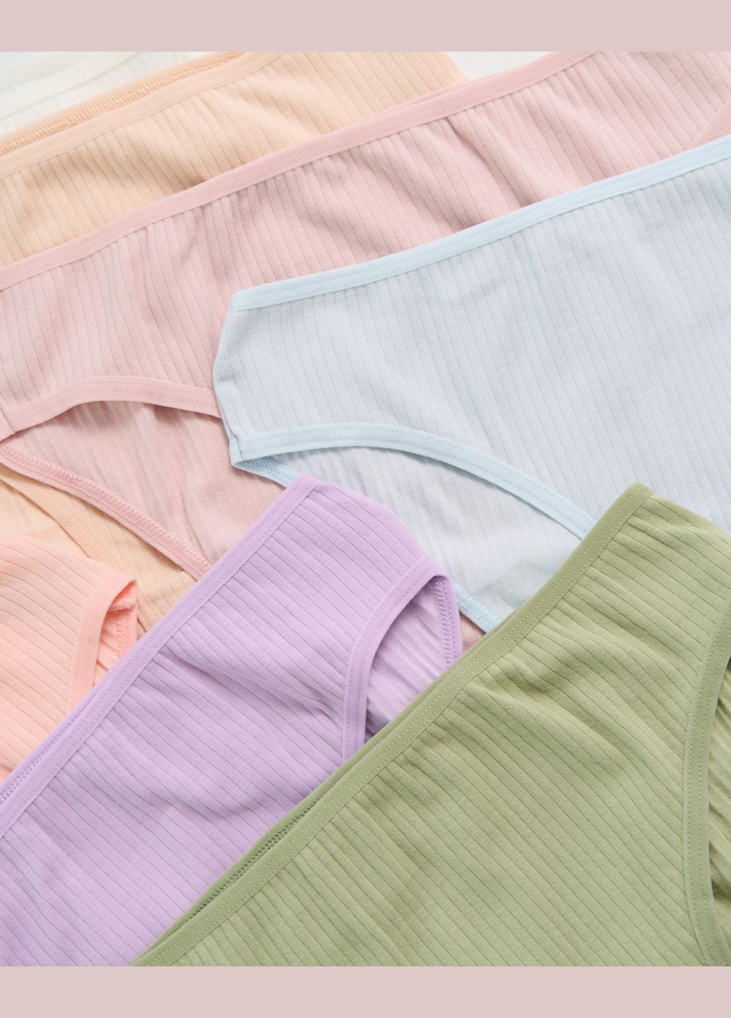 Жіночі трусики тижневки в рубчик – комплект 7 пар Nicoletta (340276963)