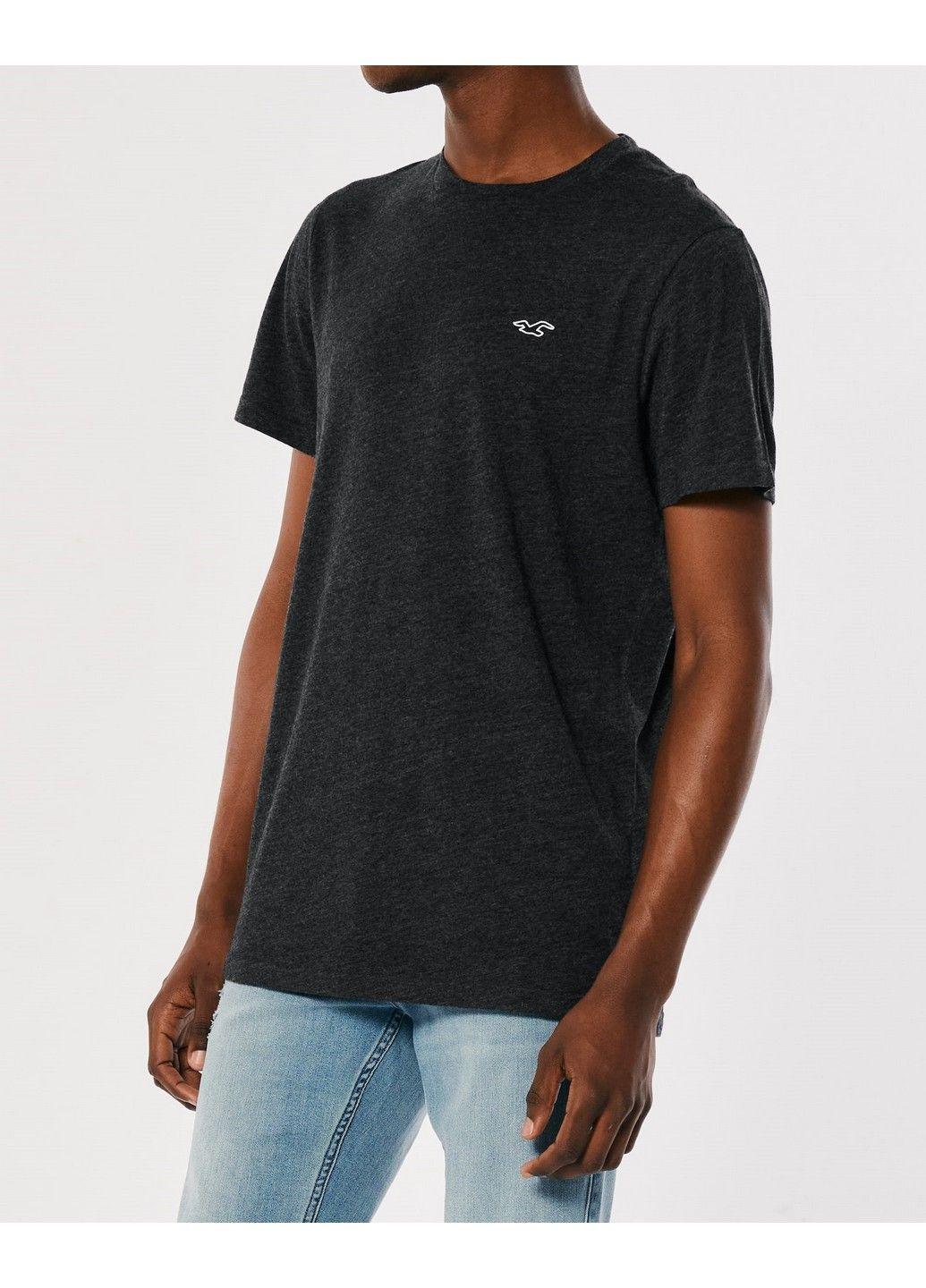 Темно-сіра футболка Hollister