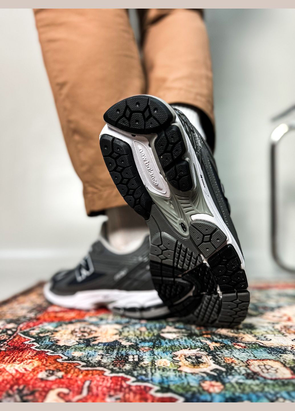 Серые демисезонные кроссовки мужские new balance 1906r grey blue | нью беланс 1906r серые синие No Brand