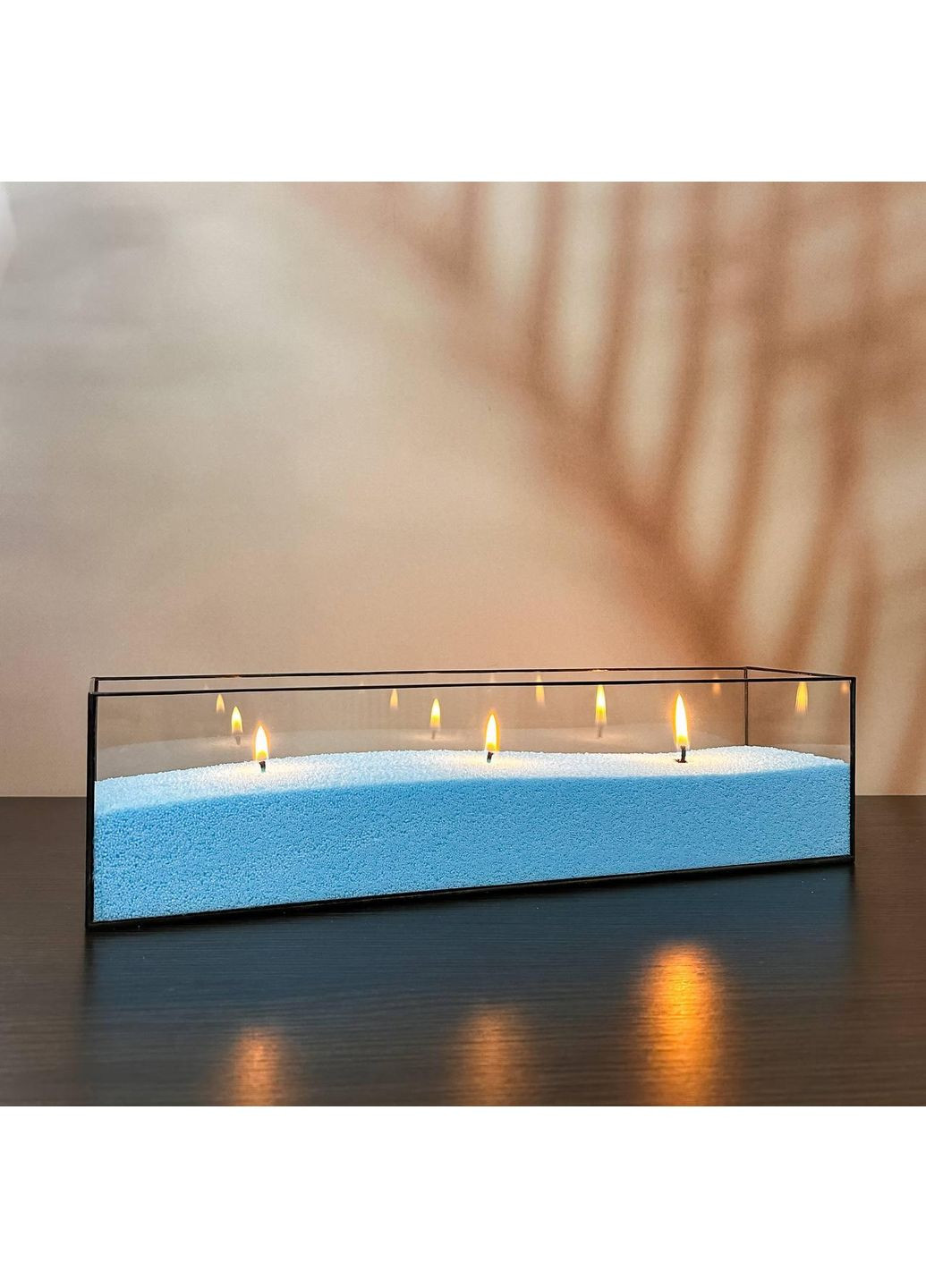 Квадратна ваза 10*40 см Liliya Flowers (366026669)