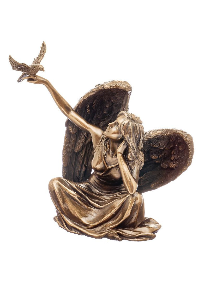 Фигурка Ангел 18х16 см 75981 с бронзовым напылением Veronese (346534313)