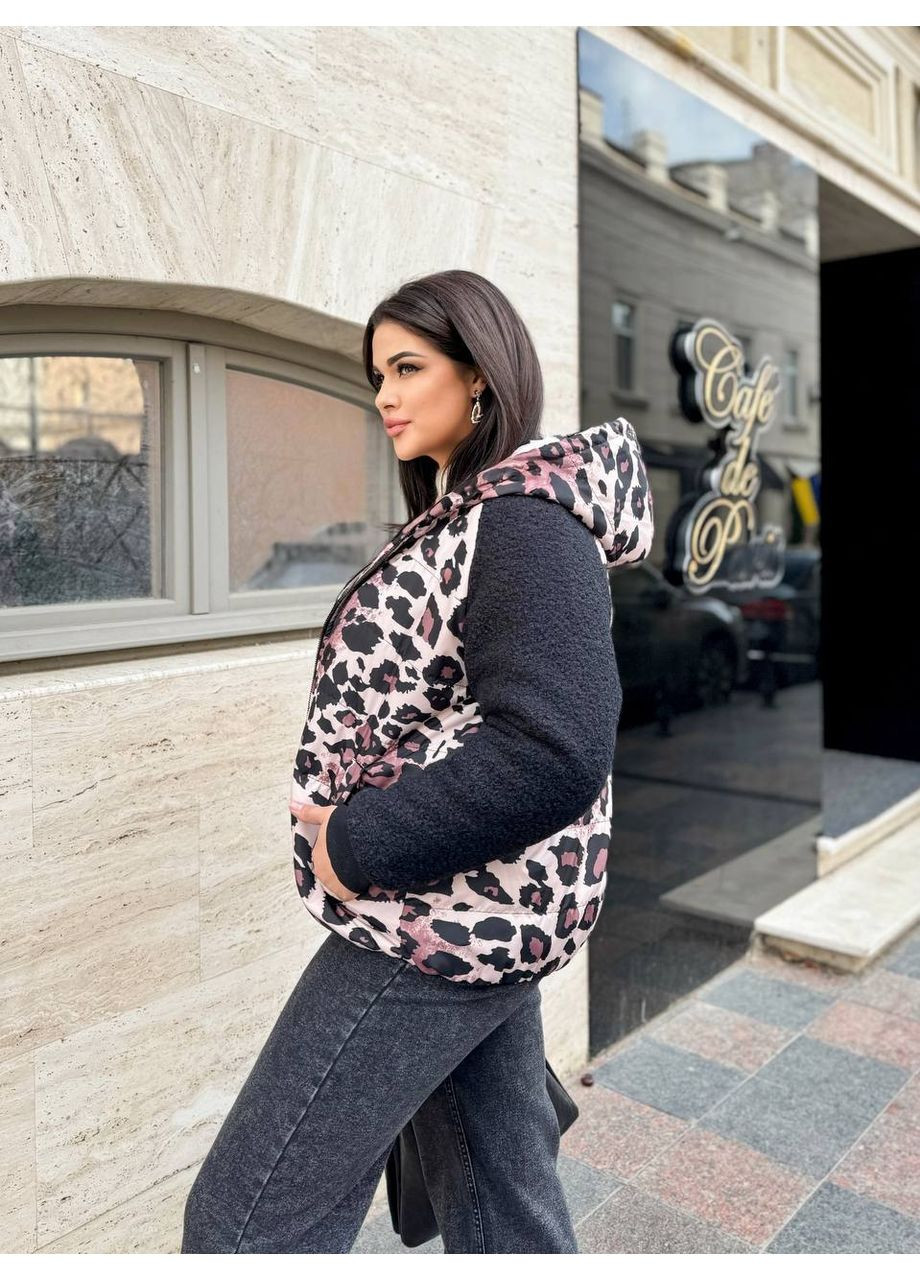 Коричнева демісезонна 💥 куртка з плащівки канада з рукавом-баранчиком — заміри в описі ❄️ куртка-пальто DK/DL Мода без кордонів