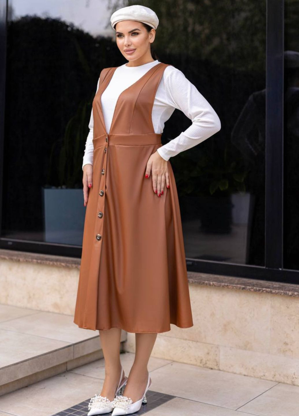 Стильный костюм двойка с сарафаном Tik-Tak (341735906)