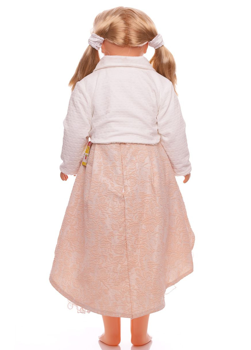 Бежева сукня зі шлейфом трикотажна бежева 104 см (35447) BABYKROHA (323469641)