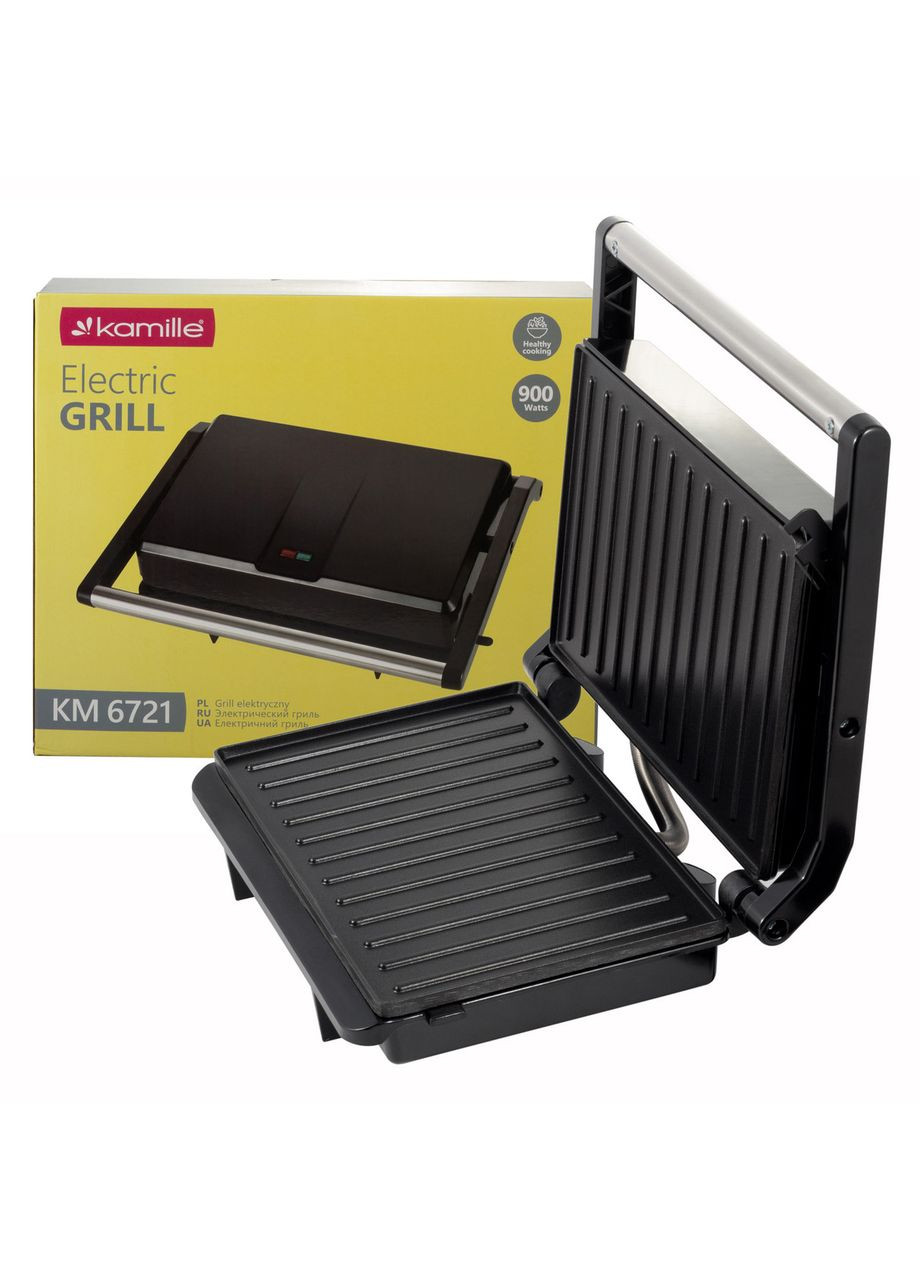 Гриль електричний 23*14.3см KM-6721 Kamille (371898375)