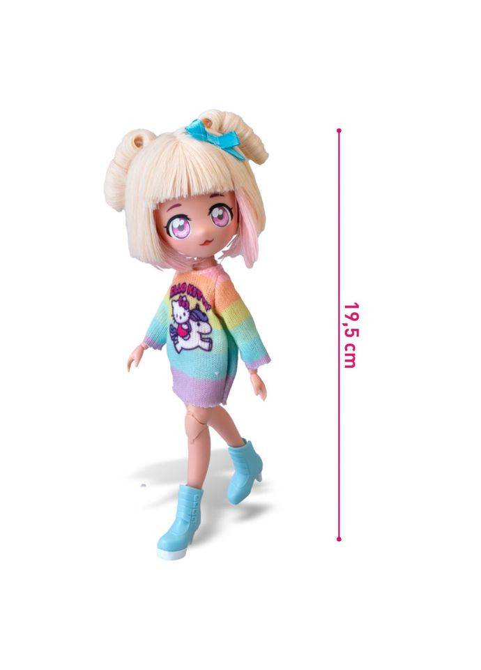 Дитяча лялька "Стильна Цукерка-єдиноріг" HKTF2000 серії "Hello Kitty" 4SF Manga Dolls (358939588)