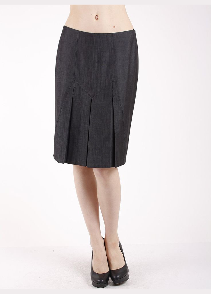 Спідниця сіра зі складками Ю74 2 Льва (342414982)