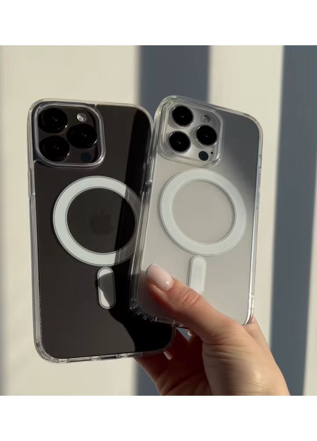 Чохол Magsafe на 14 PRO MAX Clear case Magnetic для айфон 14 ПРО МАКС магнітний No Brand (366890075)